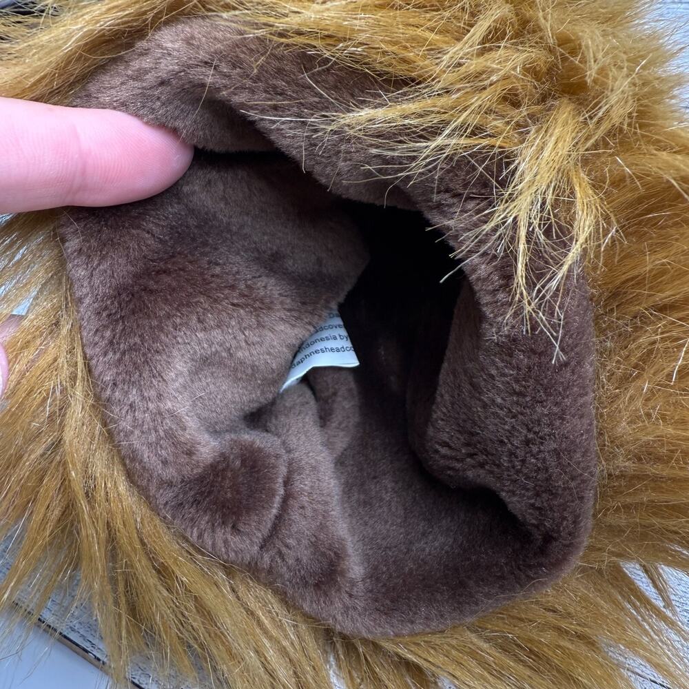 Daphne's Headcovers Orangutan Golf Club Headcover Brown Shaggy Faux Fur Plush - Picture 7 of 11